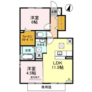 モクレン【1階】の間取り