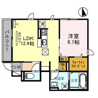 グランドソレーユ西浜【1階】の間取り