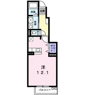 セレッソ・K・K【1階】の間取り