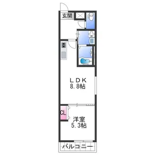 フジパレス和歌山美園【3階】の間取り