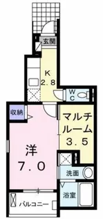 ラポール西庄【1階】の間取り