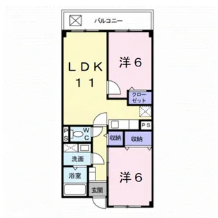レフィナード吹上【2階】の間取り