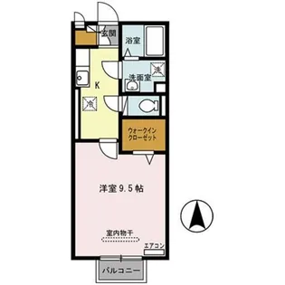 カーサ・ベアーレ【1階】の間取り