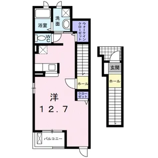 サニーライツⅠ【2階】の間取り