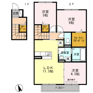 BIG JOY YAMATO【2階】の間取り