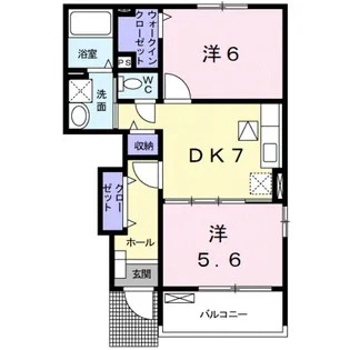 フォレスタ・高松 Ⅱ【1階】の間取り