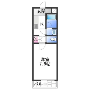 エタニティコートⅡ番館【2階】の間取り