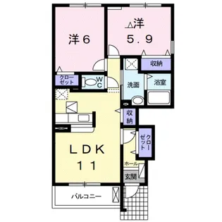 グラン・ポシビリテ Ⅲ【1階】の間取り
