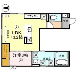 神前ウエストワンズ【1階】の間取り