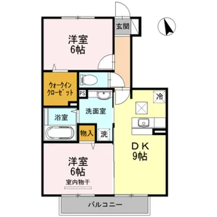 プリマヴェーラ春日【1階】の間取り