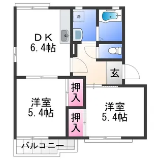 フォーブル木ノ本【2階】の間取り
