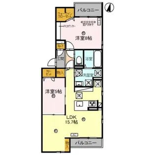 D−ROOM和歌山黒田【1階】の間取り