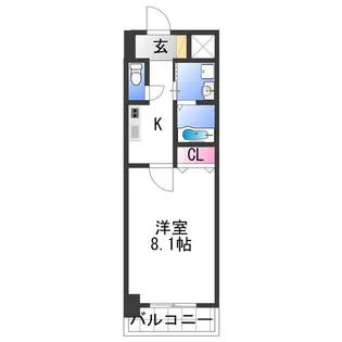 シャルマンフジ和歌山駅前【3階】の間取り