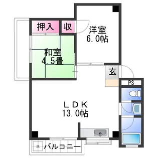 ドリームハイツ【3階】の間取り