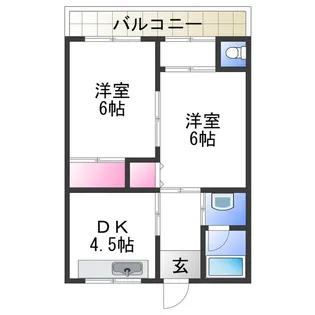 リベルテ・アワ【1階】の間取り