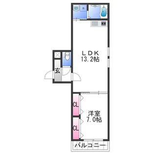 グランシエル オオタ【3階】の間取り