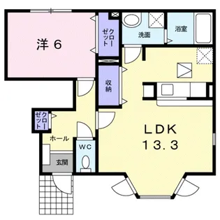 グレース尾崎【1階】の間取り