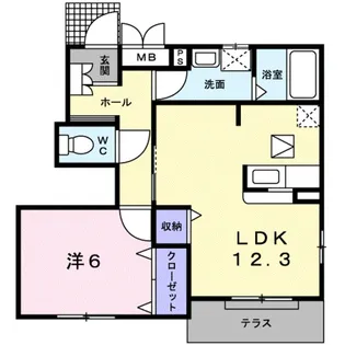 フェルマータⅢ【1階】の間取り