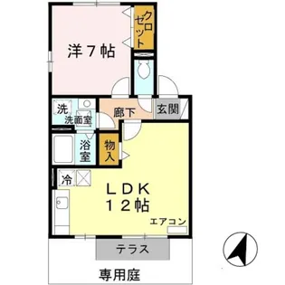 リプルス浜の宮ⅡB棟【1階】の間取り