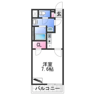 クレイノエスパース【2階】の間取り