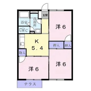 メゾンラフィネA【1階】の間取り