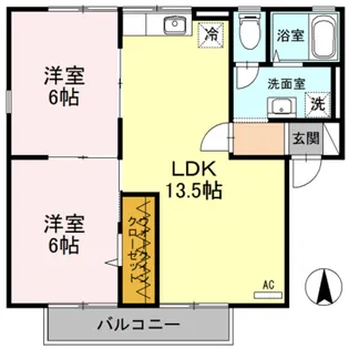 ガーデン・シャトレ i ファミリー棟【2階】の間取り