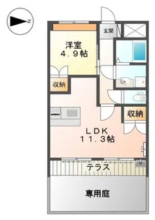 アンジュー 壱号館【1階】の間取り