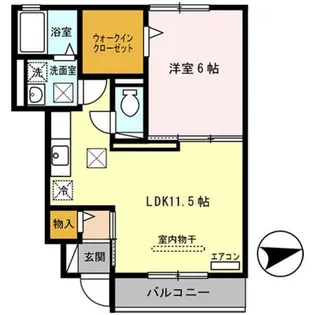 ルーチェモルト【1階】の間取り