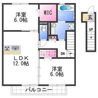 CASSIA 道【2階】の間取り