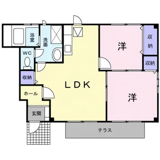 カンフォート松島Ⅰ【1階】の間取り
