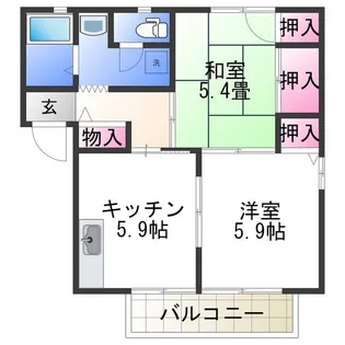 ディアス大澤【2階】の間取り