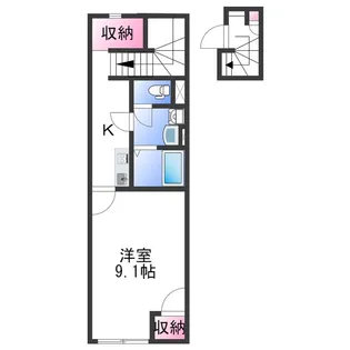 1Kの間取り画像