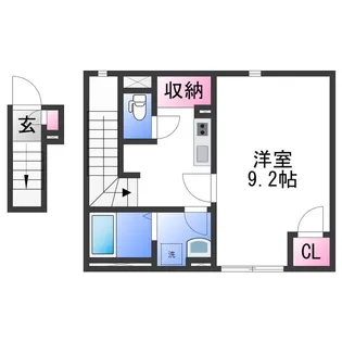 1Kの間取り画像