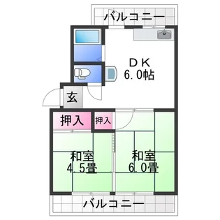 マンション和歌山【2階】の間取り