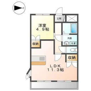 アンジュー 壱号館【2階】の間取り
