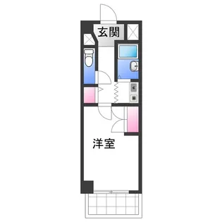 シティガーデン新通【5階】の間取り