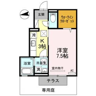 プレジデント セキエイ【1階】の間取り