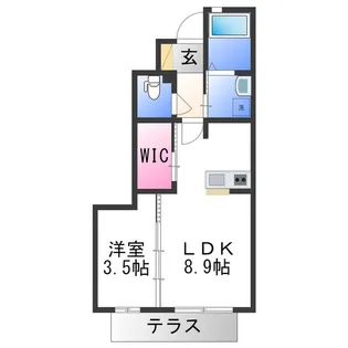 シャーメゾン77【1階】の間取り