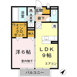 レセンテ光洋【1階】の間取り