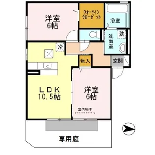 ウィットN【1階】の間取り