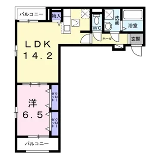 プラージュ【1階】の間取り