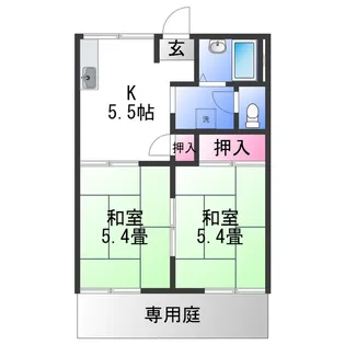 タウニィ料理松【1階】の間取り
