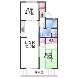 セジュールヒガシⅠ【1階】の間取り