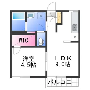 タウンハイツ葵【2階】の間取り