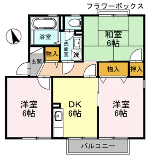 セジュールシマ B棟【1階】の間取り