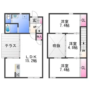 和歌山県和歌山市松島【一戸建】の間取り