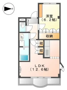 プリオール紀伊【3階】の間取り