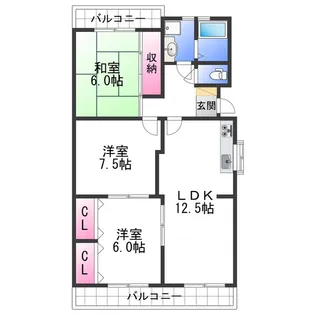 第二みどり館【2階】の間取り