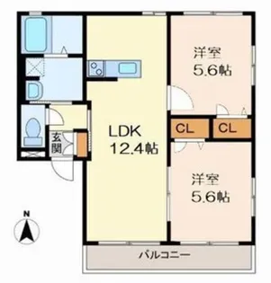 リッチンコートⅡ【1階】の間取り
