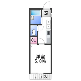 TJ田尻【1階】の間取り